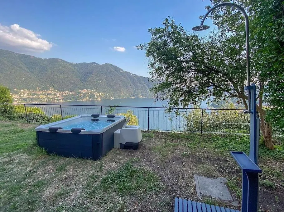 Villa Amazing Lake View With Jacuzzi, Private Garden And Gym Cernobbio Apartment